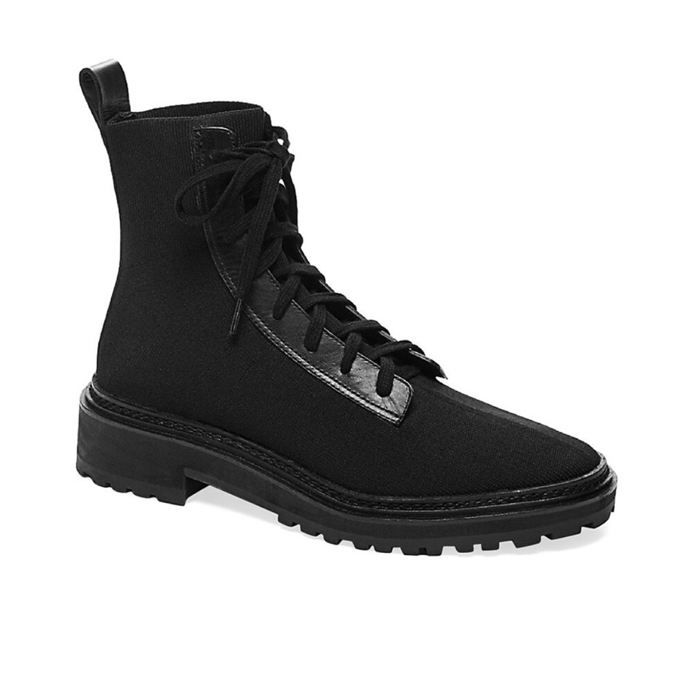 Loeffler Randall Black Combat Boots